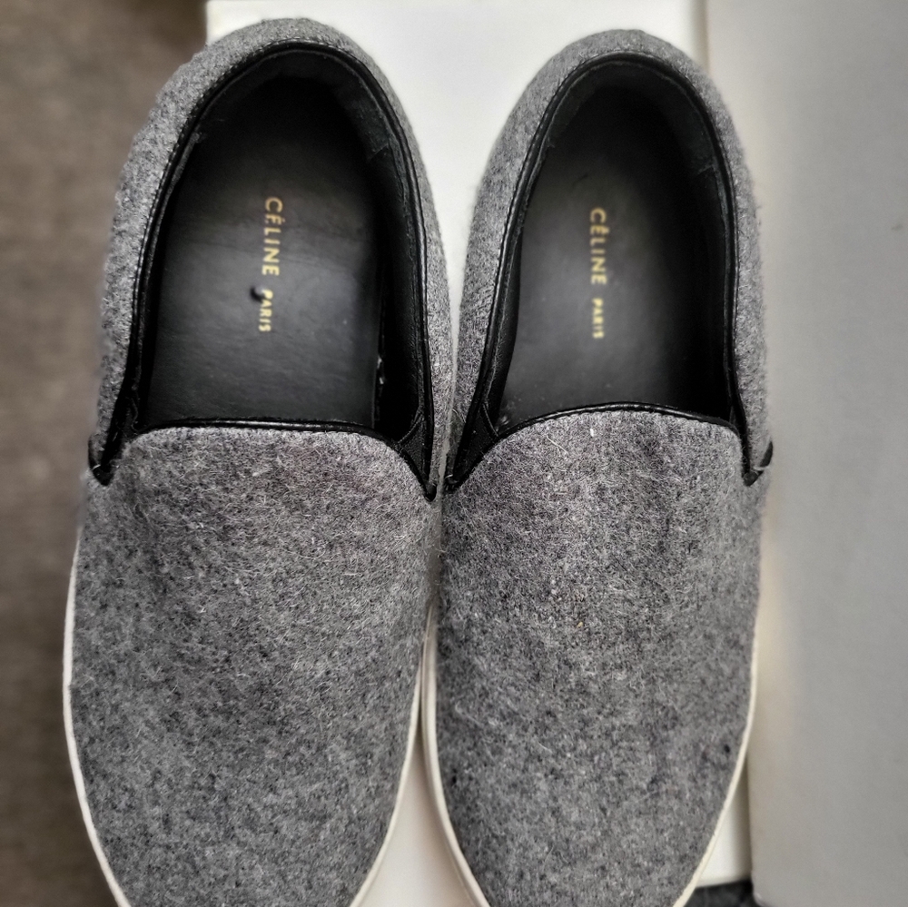 Celine cow Hyde slip ons - Picture 3 of 7